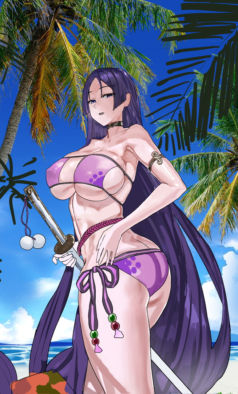 minamoto no raikou (fate and 1 more) drawn by mogeuwuwuu