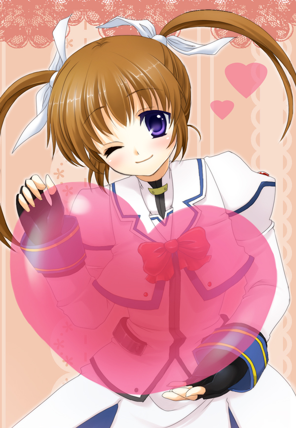 takamachi nanoha (lyrical nanoha and 2 more) drawn by minamoto_mamechichi