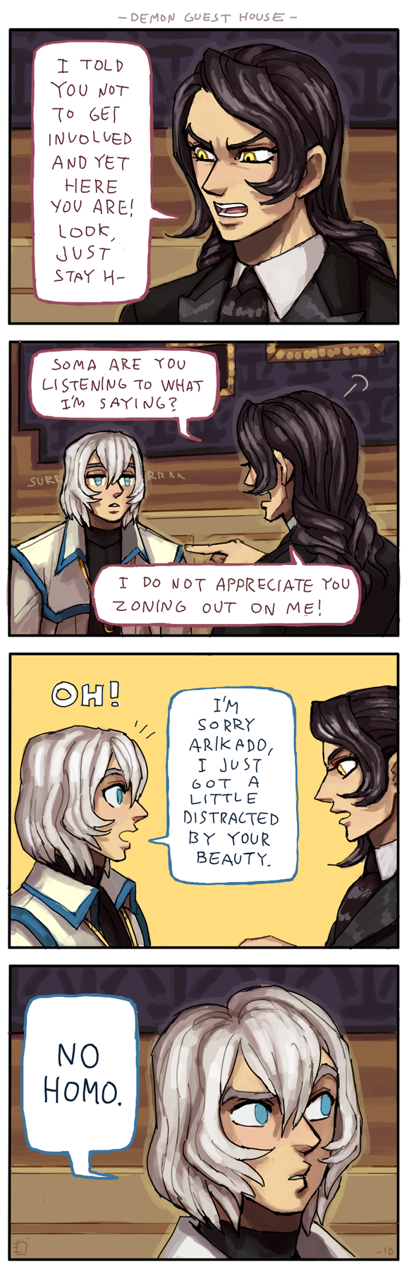alucard, soma cruz, and arikado genya (castlevania and 1 more) drawn by emlan