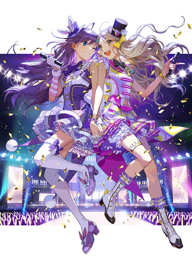 mochizuki anna and handa roco (idolmaster and 1 more) drawn by bidulgi