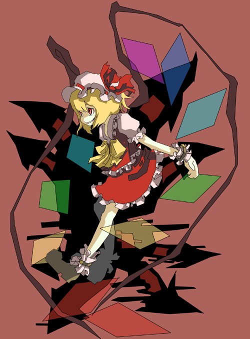 flandre scarlet (touhou) drawn by ritsu_(roboroboro)