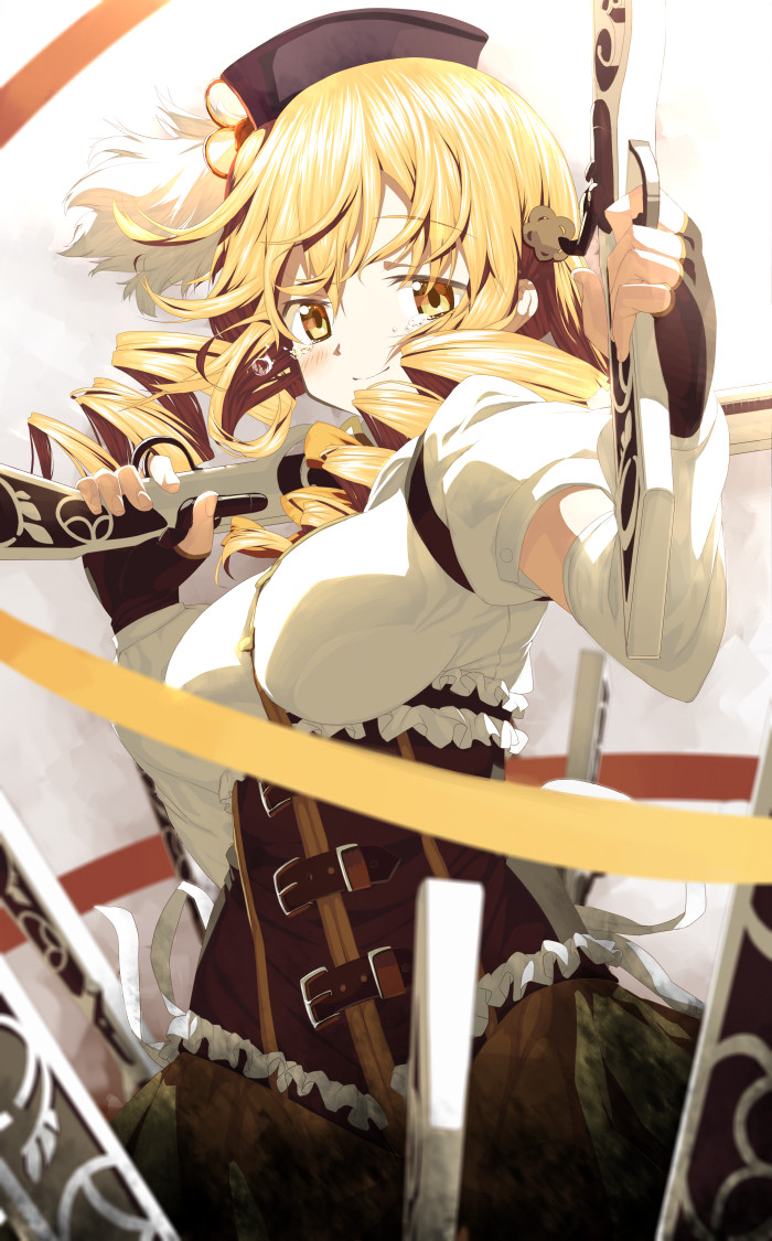 tomoe mami (mahou shoujo madoka magica) drawn by 4b-enpitsu