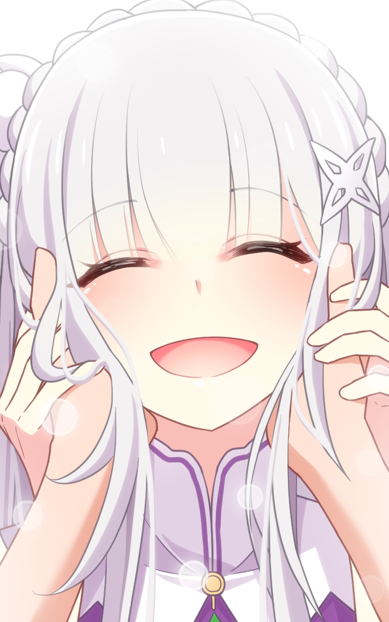 emilia (re:zero kara hajimeru isekai seikatsu) drawn by merueru