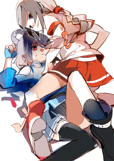 luo tianyi and yuezheng ling (vocaloid and 1 more) drawn by colxy