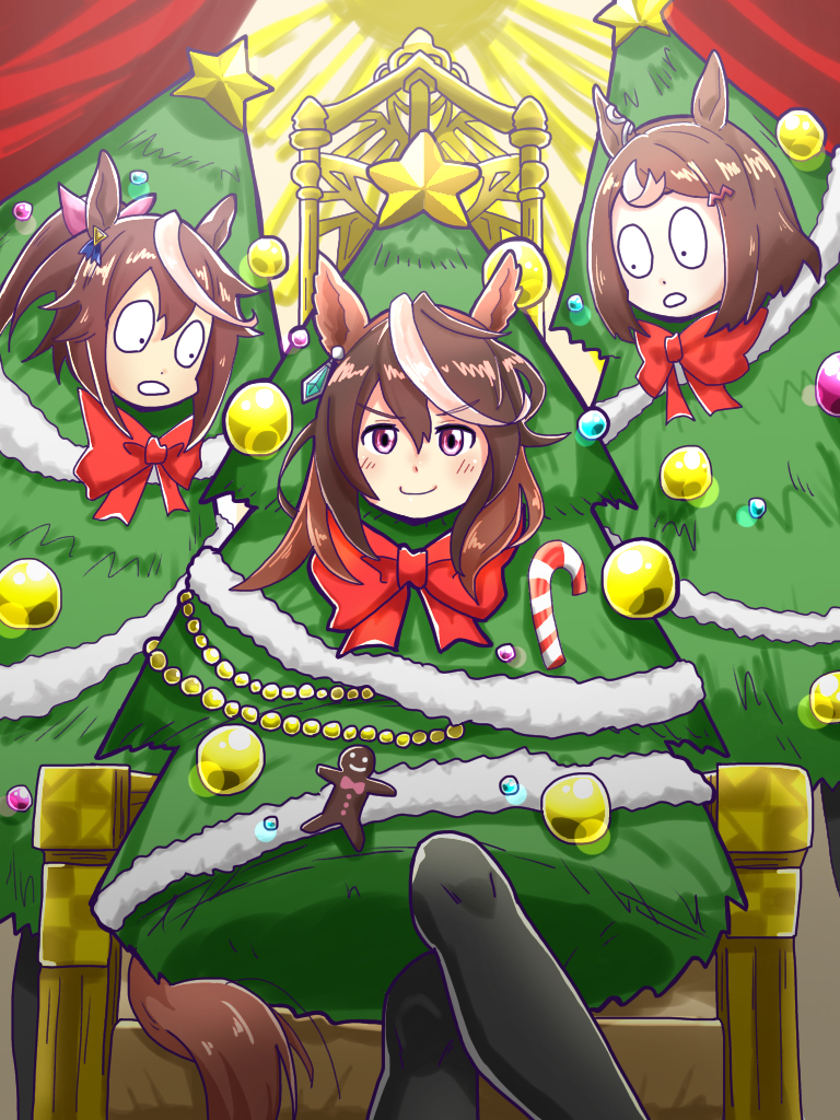 tokai teio, tsurumaru tsuyoshi, and symboli rudolf (umamusume) drawn by momosu102