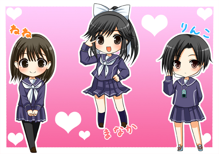 anegasaki nene, kobayakawa rinko, and takane manaka (love plus) drawn by asahana_jun