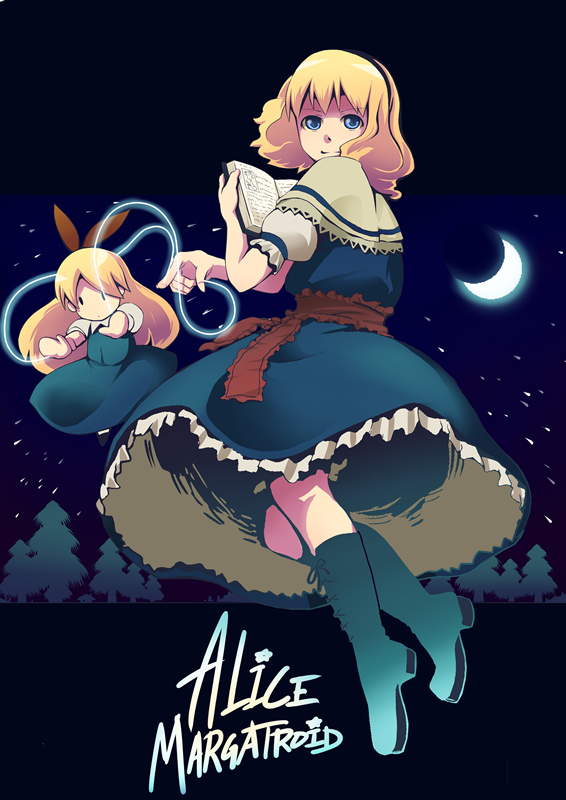 alice margatroid and shanghai doll (touhou) drawn by daizu_sanchi