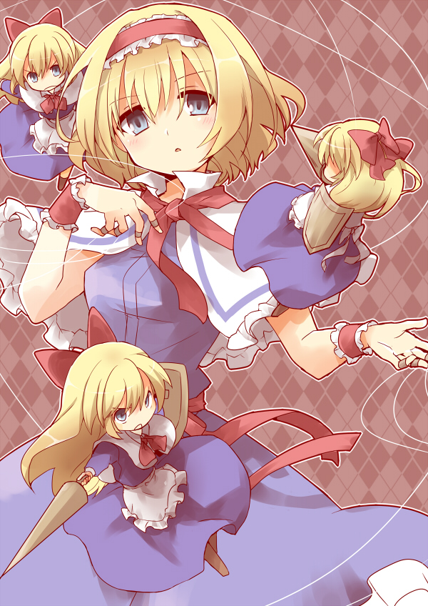 alice margatroid and shanghai doll (touhou) drawn by 00tea