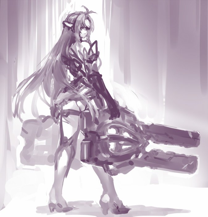 kos-mos and kos-mos re: (xenoblade chronicles and 2 more) drawn by negresco
