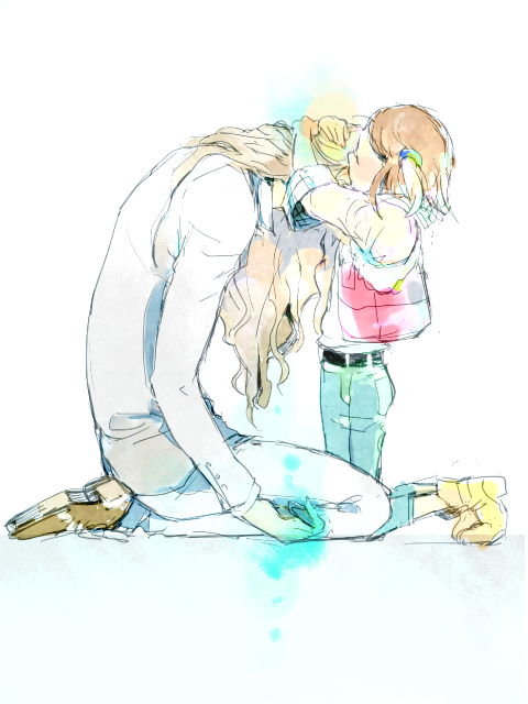 kaburagi kaede and yuri petrov (tiger & bunny) drawn by minejima