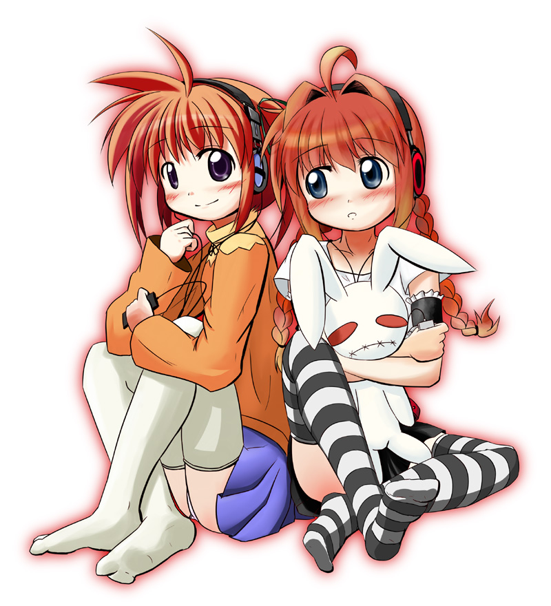 takamachi nanoha, vita, and noroi usagi (lyrical nanoha and 2 more)
