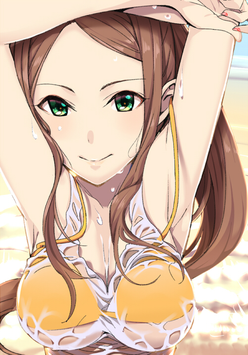 matsuyama kumiko (idolmaster and 1 more) drawn by haruichi_(komikal)