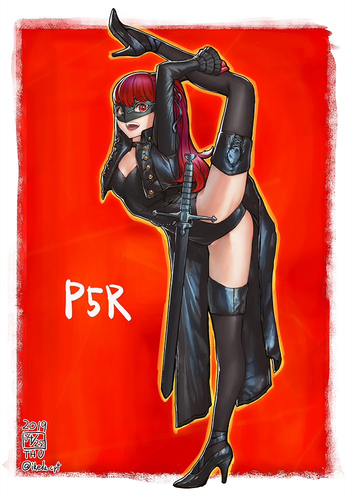 yoshizawa kasumi and violet (persona and 2 more) drawn by ikeda_(cpt)