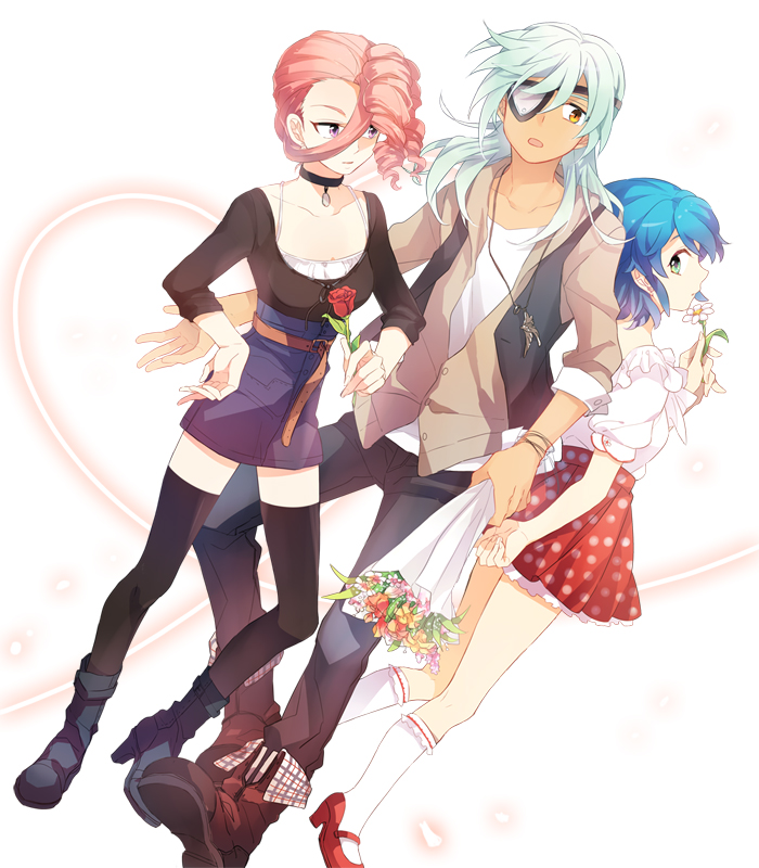 otonashi haruna, sakuma jirou, and takanashi shinobu (inazuma eleven) drawn by nana0813