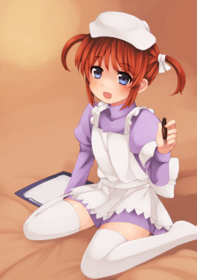 takamachi nanoha (lyrical nanoha and 1 more) drawn by kouno_hikaru