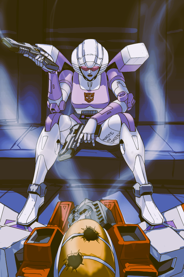 starscream and arcee (transformers and 1 more) drawn by makoto_ono