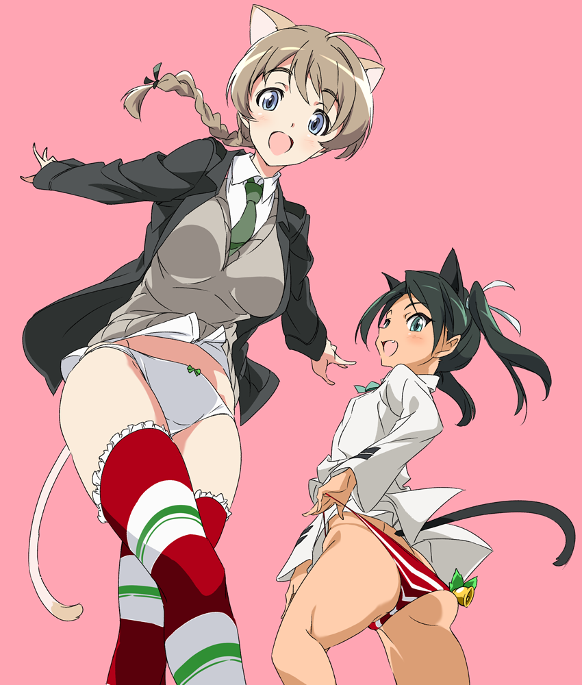 lynette bishop and francesca lucchini (world witches series and 1 more) drawn by umanosuke