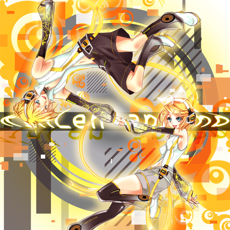 kagamine rin and kagamine len (vocaloid) drawn by ayano_(irodori)
