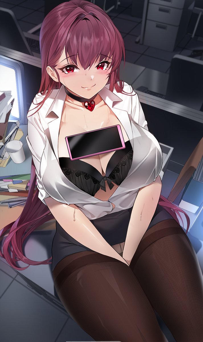 scathach (fate and 1 more) drawn by damda