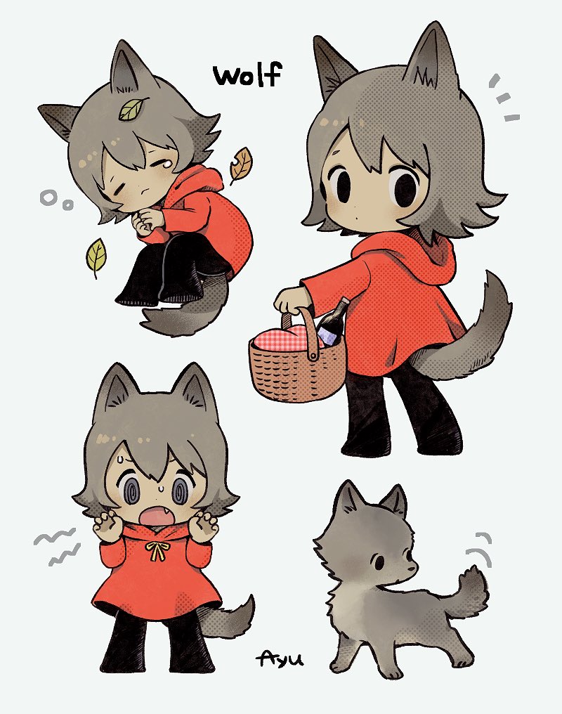 big bad wolf (little red riding hood) drawn by ayu_(mog)