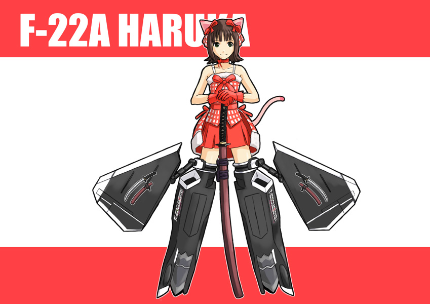 amami haruka and f-22 raptor (idolmaster and 3 more) drawn by ganzyu_i