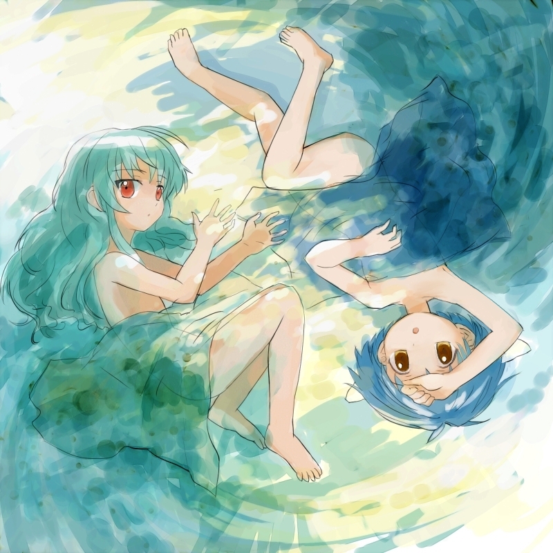 mint blancmanche and vanilla h (galaxy angel) drawn by nyama