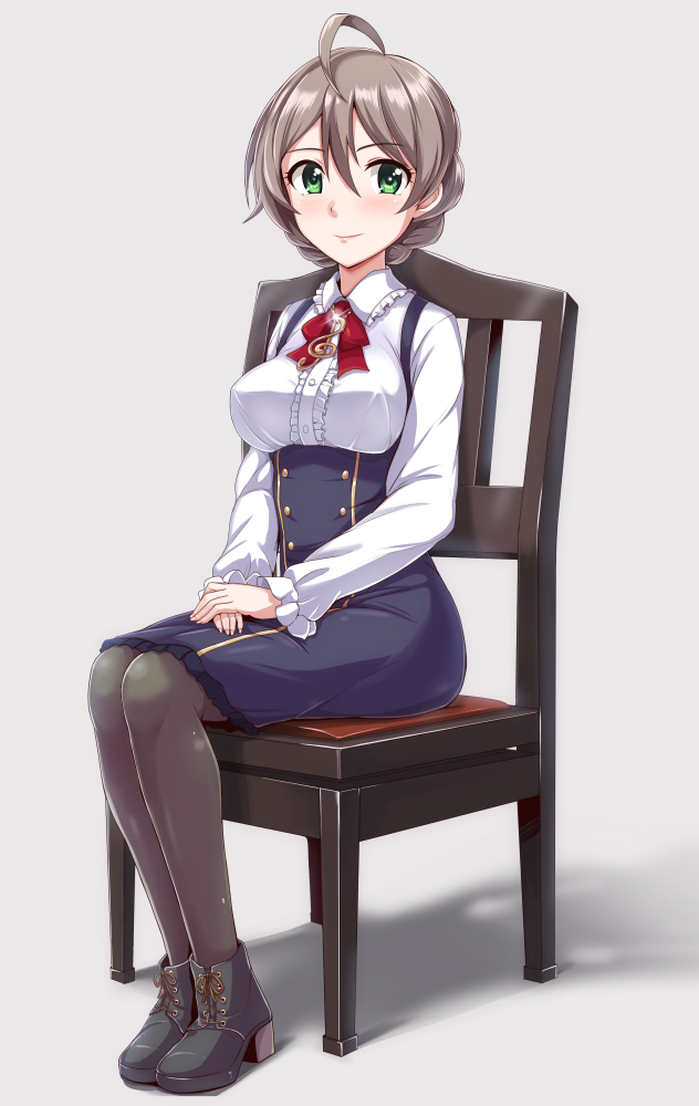 sakuramori kaori (idolmaster and 2 more) drawn by dan_(orange_train)