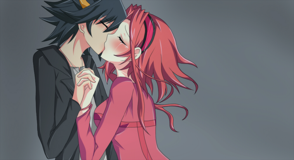 Izayoi Aki And Fudou Yuusei Yu Gi Oh And 1 More Drawn By Rori Lovesick Bomb Danbooru