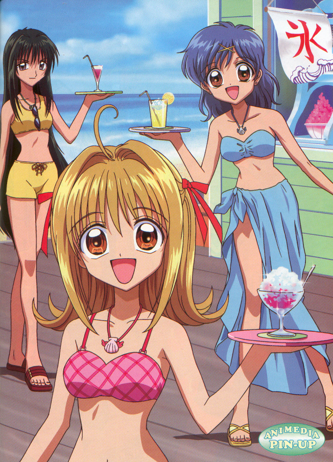 nanami lucia, houshou hanon, and touin rina (mermaid melody pichi pichi pitch)