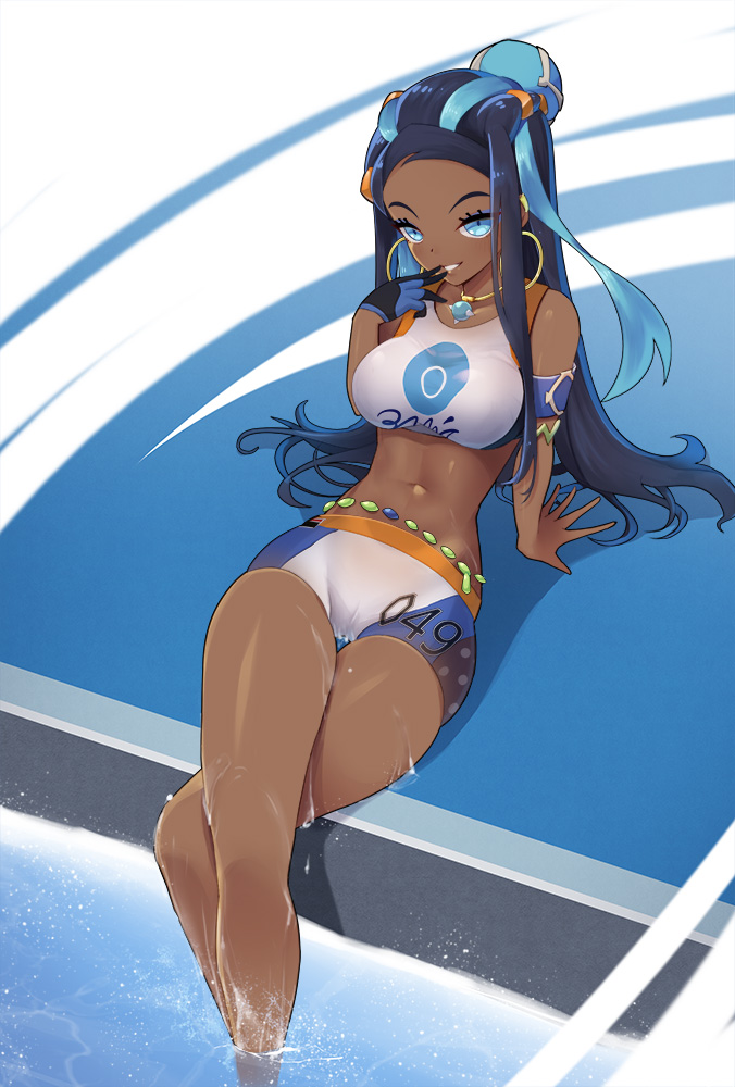 nessa (pokemon and 1 more) drawn by z.o.b