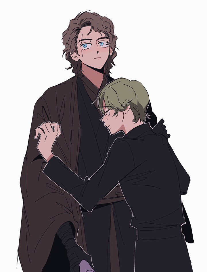 anakin skywalker and luke skywalker (star wars) drawn by skdlfjgrp