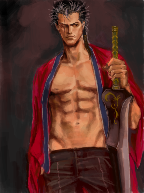 auron (final fantasy and 1 more) drawn by arisue_kanako