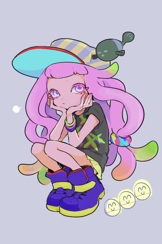 harmony and harmony's clownfish (splatoon) drawn by imaikuy0