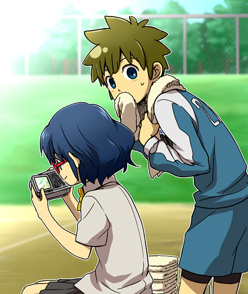 otonashi haruna and tachimukai yuuki (inazuma eleven) drawn by myachi