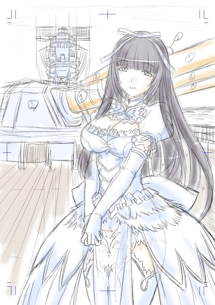 yamato (aoki hagane no arpeggio) drawn by kaname_aomame
