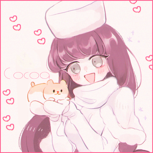 cocoa cookie and marshmallow hamster (cookie run and 1 more) drawn by mamimumemo