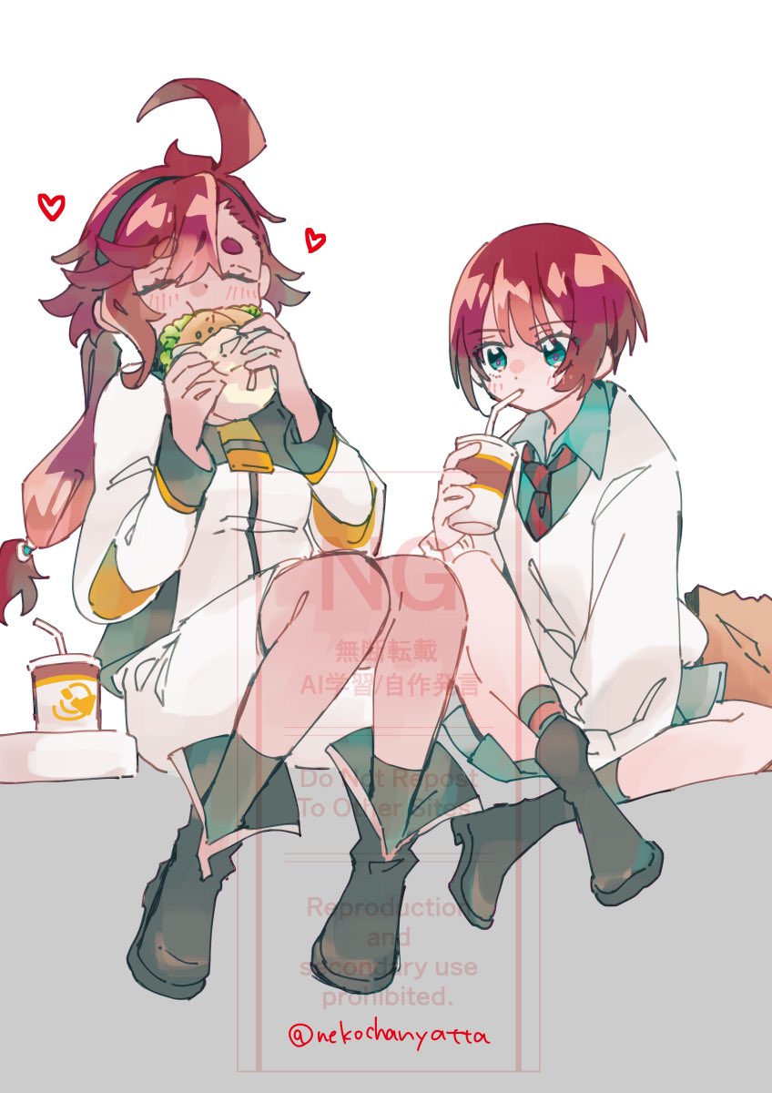 suletta mercury and amate yuzuriha (gundam and 2 more) drawn by w00p