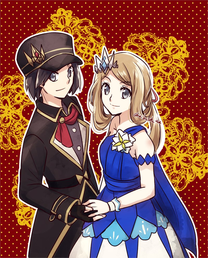 serena and calem (pokemon and 1 more) drawn by kaidou_mitsuki
