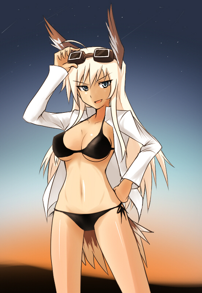 hanna-justina marseille (world witches series and 1 more) drawn by ulrich_(tagaragakuin)