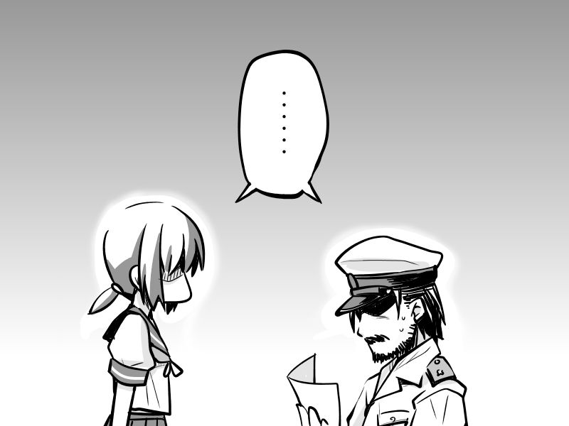 admiral and fubuki (kantai collection) drawn by amano_uzura