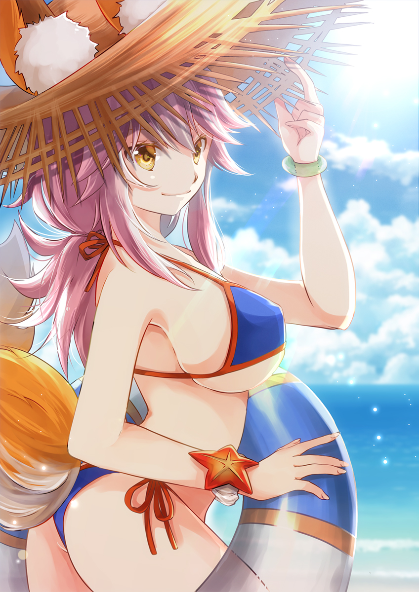 tamamo and tamamo no mae (fate and 3 more) drawn by iroha_(shiki)