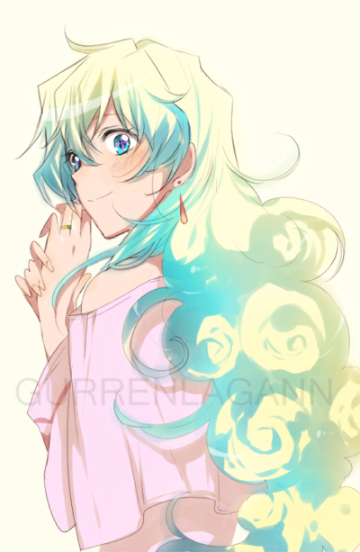 nia teppelin (tengen toppa gurren lagann) drawn by kiui