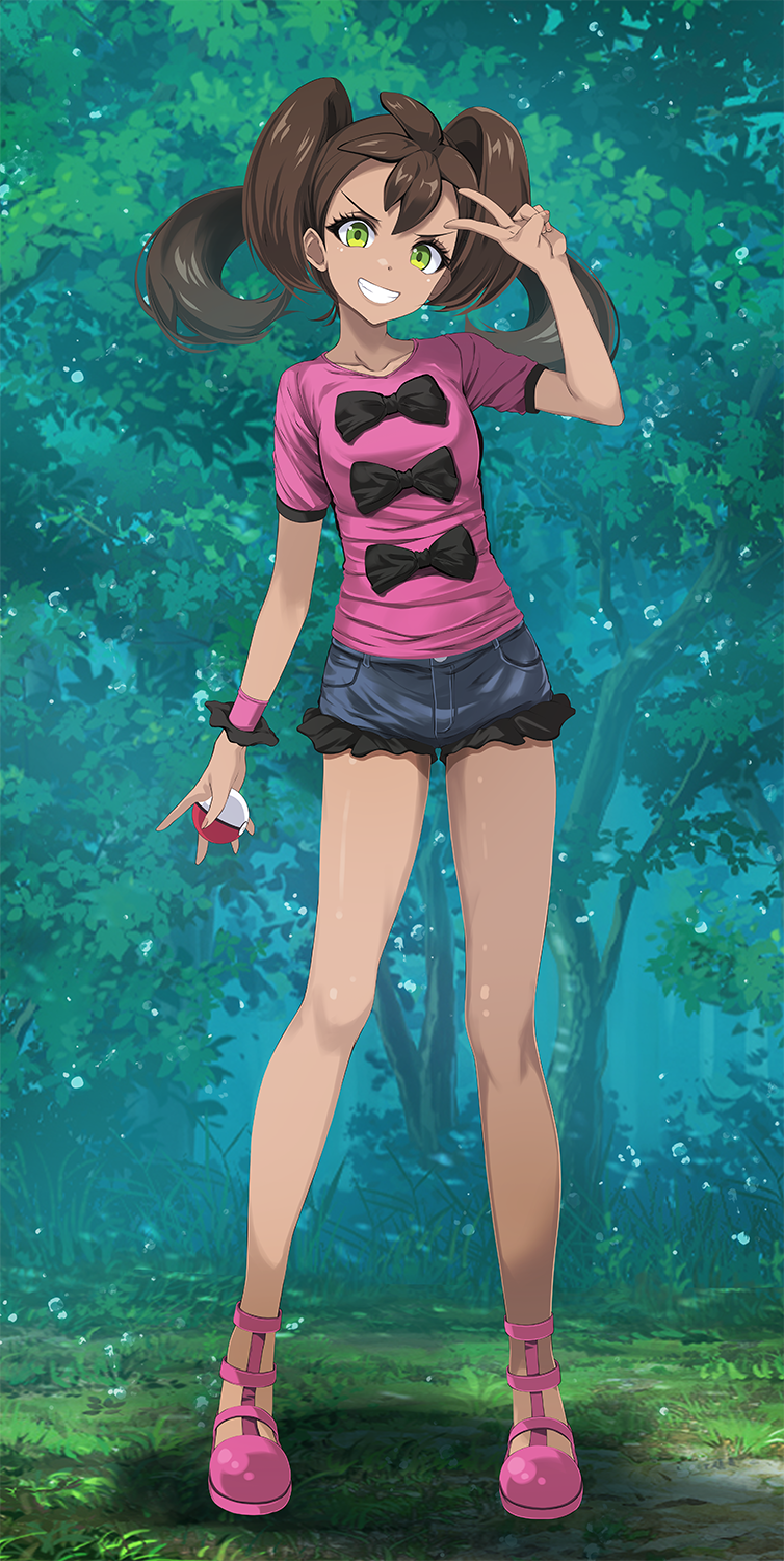 shauna (pokemon and 1 more) drawn by tsukishiro_saika