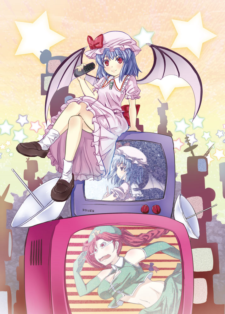 remilia scarlet and hong meiling (touhou) drawn by gin'ichi_(akacia)
