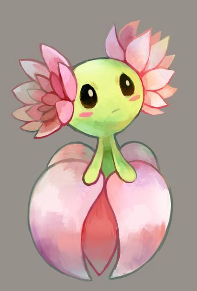 bellossom (pokemon and 1 more) drawn by glitchedpuppet