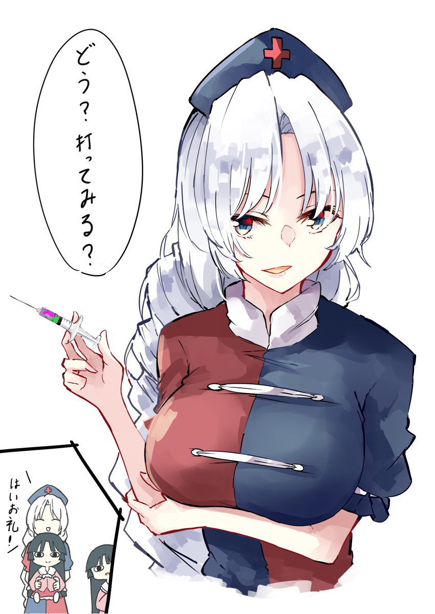 houraisan kaguya and yagokoro eirin (touhou) drawn by deetamu