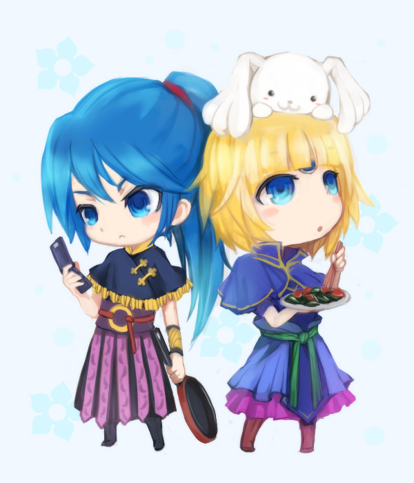 lu xun and sun huan (sangokushi taisen) drawn by arie9