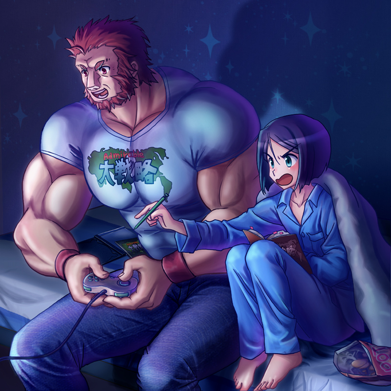 waver velvet and iskandar (fate and 1 more) drawn by akone