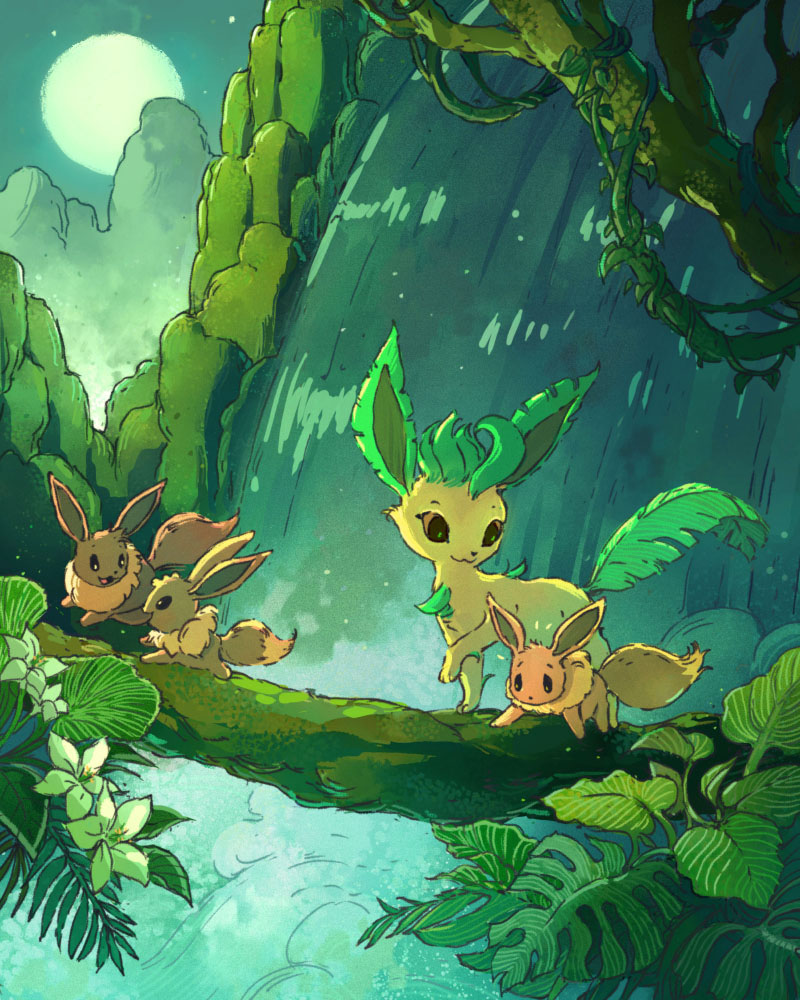 eevee (pokemon) drawn by john_ramsey