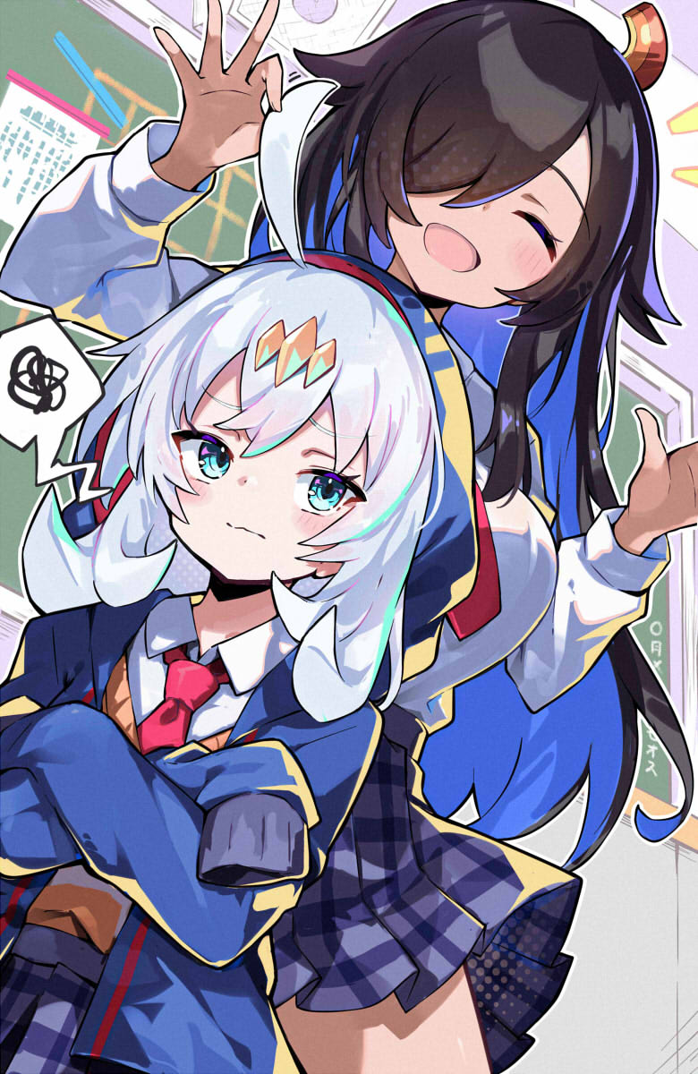 kumada suzu, sava k zeos, and suzu (duel masters and 1 more) drawn by omochishiki